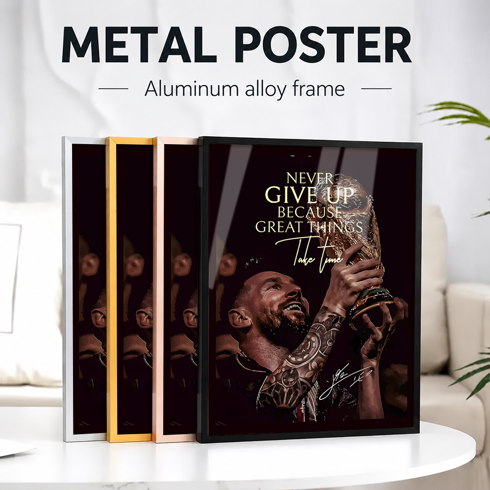 Picture Frame - Lionel Messi Zafer Çerçeveli Alüminyum Metal