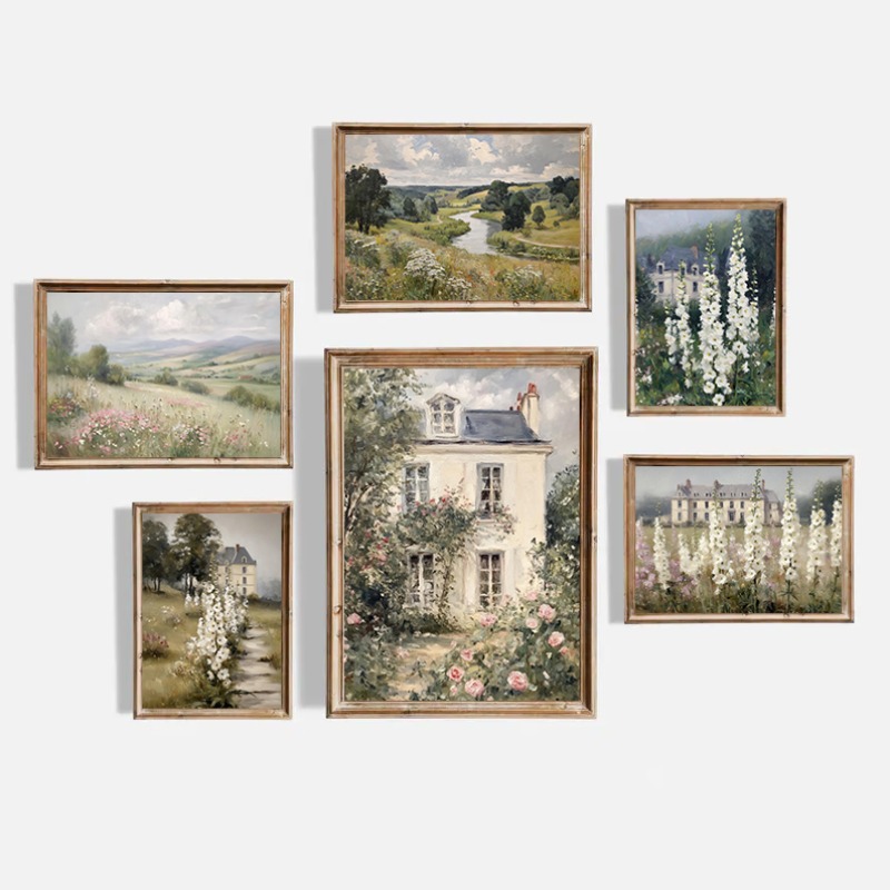 Picture Frame - Romantik Fransız Şatosu Kırsal Manzara Paris