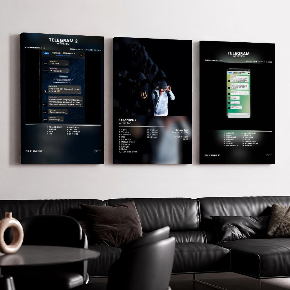 Picture Frame - Rap Müzik Albümü W-Werenoi Çerçeveli Duvar