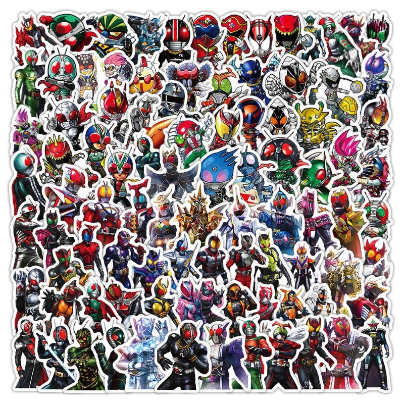 Wall Sticker - 103 Adet Kamen Rider Ins Estetik