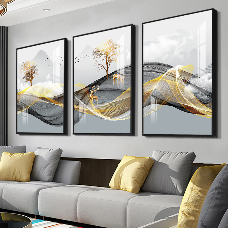 3 adet/takım çerçevesiz 3 İska - Interior Design Living Room incelemesi ve fiyatı
