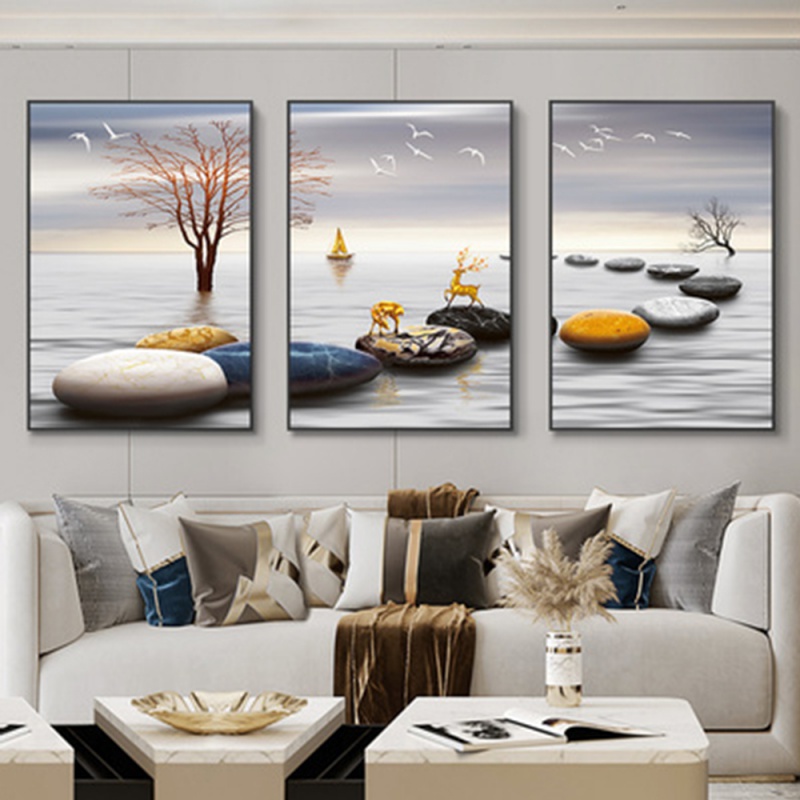 3 adet/takım çerçevesiz 3 İska - Interior Design Living Room incelemesi ve fiyatı