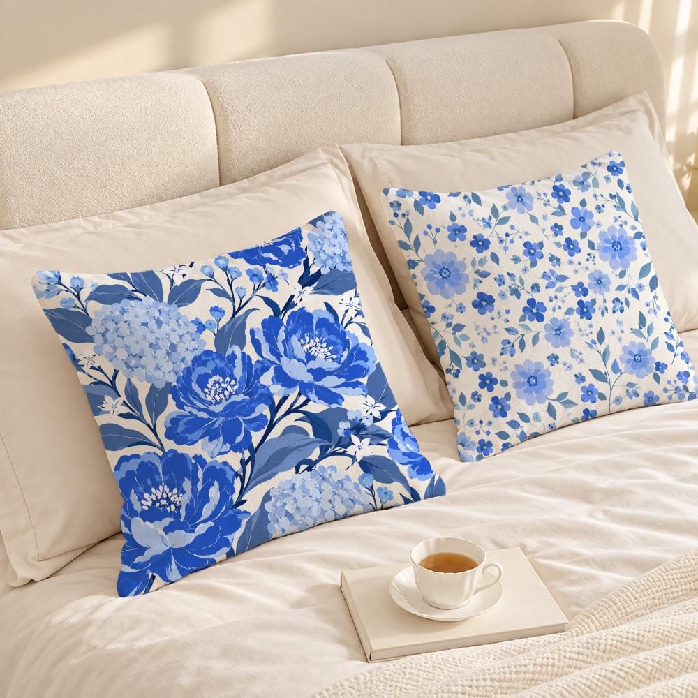 Desenli Çiçekli B-Mavi Beyaz Ç - Interior Design Living Room incelemesi ve fiyatı