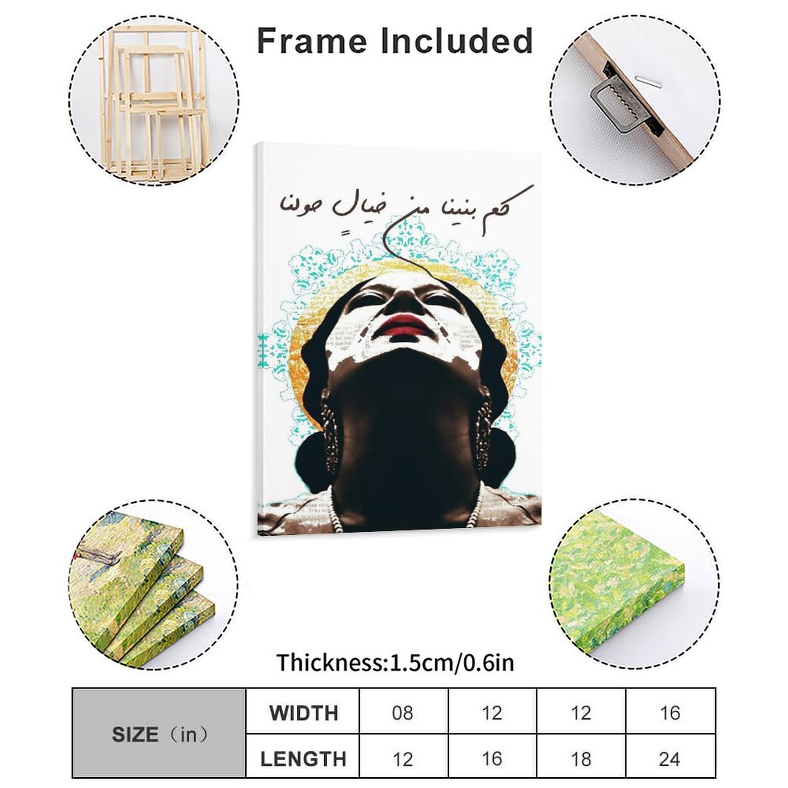 Umm Kulthum Tuval Boyama Poste - Picture Frame incelemesi ve fiyatı