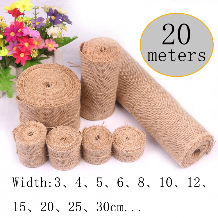 5-30 CM Doğal Jüt Keten Kumaş  - Table Runner incelemesi ve fiyatı
